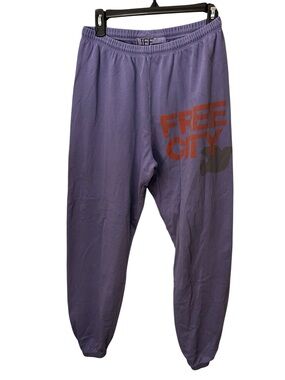 FreeCity lavender purple & red Sweatpant joggers size medium